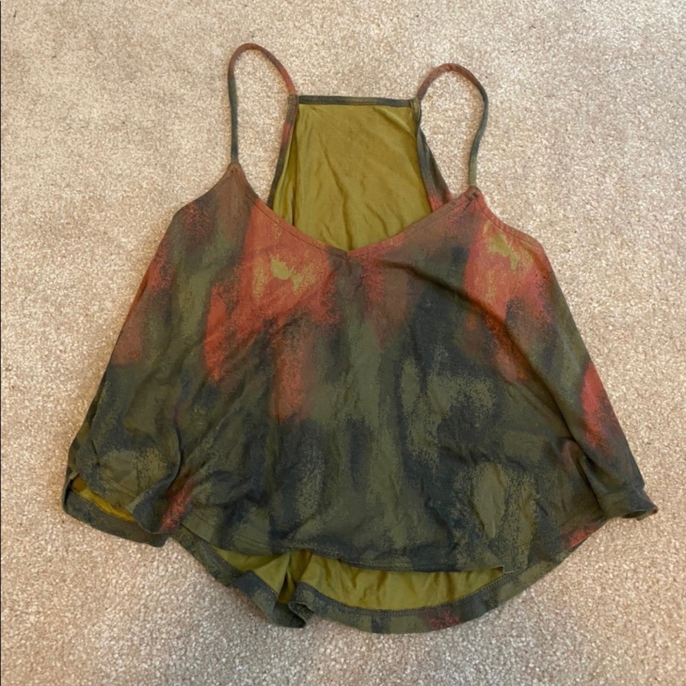Drape-y summery colorful crop top